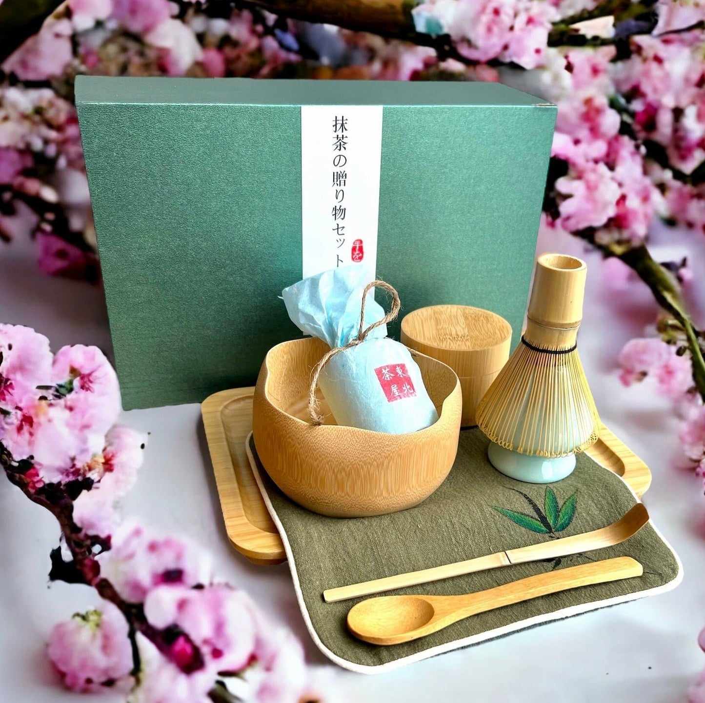 Elegant Bamboo Matcha Gift Set - Northeast Tea House
