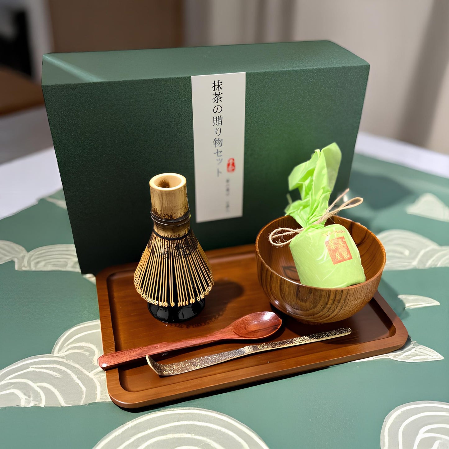 Elegant Dark Wood Matcha Gift Set - Northeast Tea House