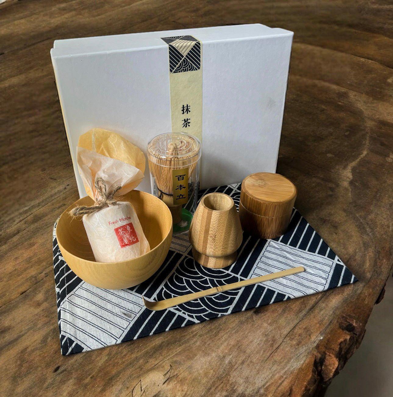 Japanese Minimalist Bamboo Matcha Set - Northeast Tea House