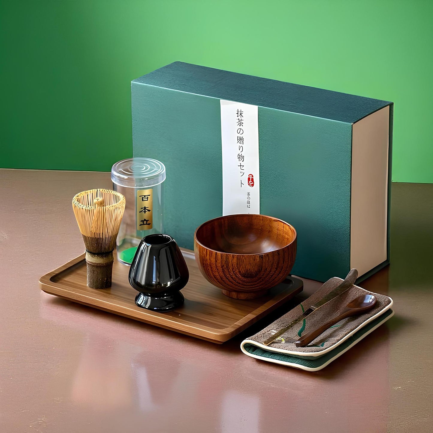 Jujube Wood Matcha Gift Set - Northeast Tea House