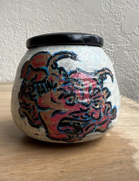 Art Pop Demon Tea Caddy - Northeast Tea House