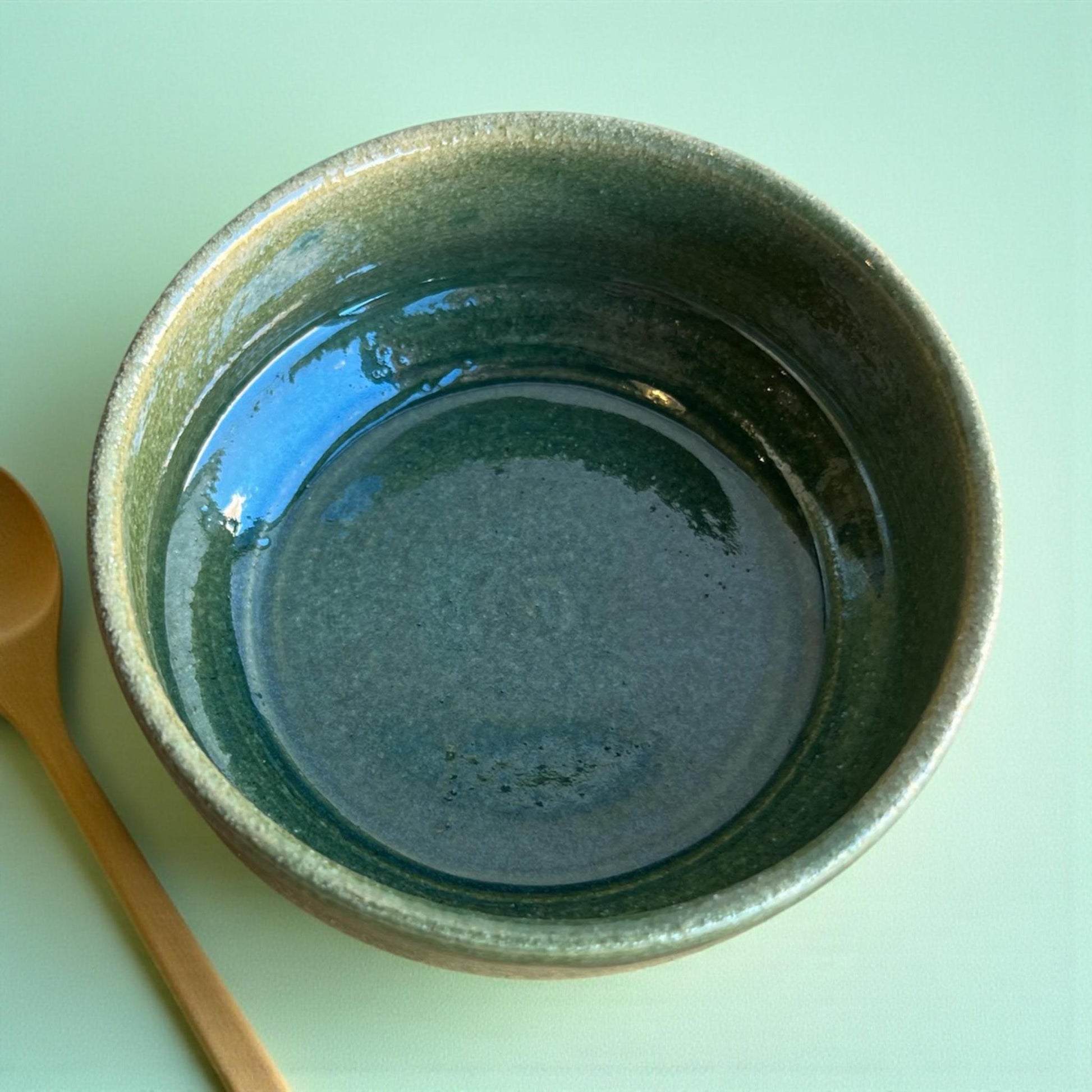 Britt Howe Handmade Green Bowl - A - Northeast Tea House