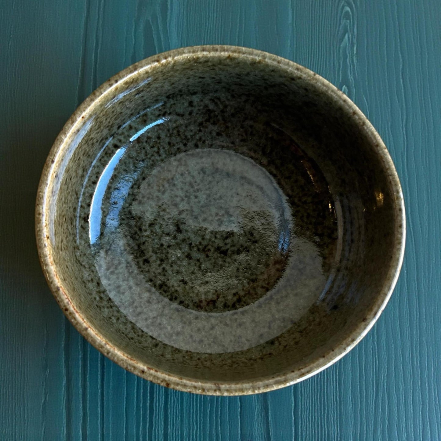 Britt Howe Handmade Speckled Green Bowl - A - Northeast Tea House