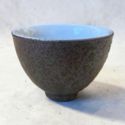 Mottled Green Tea Porcelain Cup