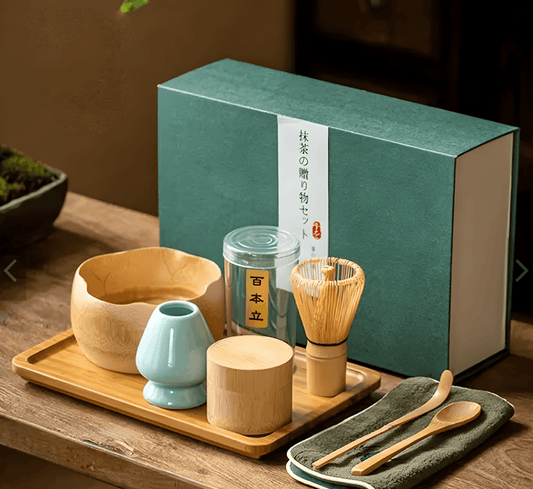 Elegant Bamboo Matcha Gift Set - Northeast Tea House