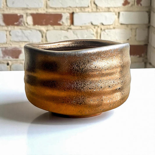 Gold Leaf Chawan - Northeast Tea House