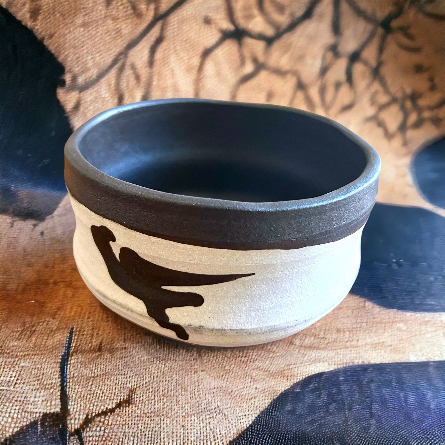 Handmade Ink Spot Chawan - Northeast Tea House