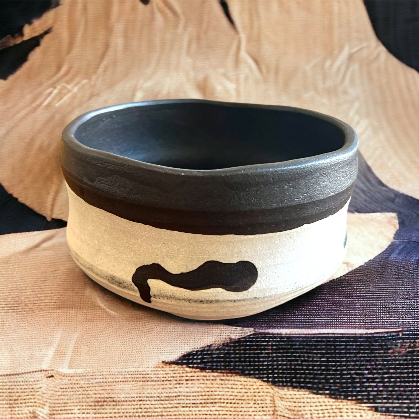 Handmade Ink Spot Chawan - Northeast Tea House