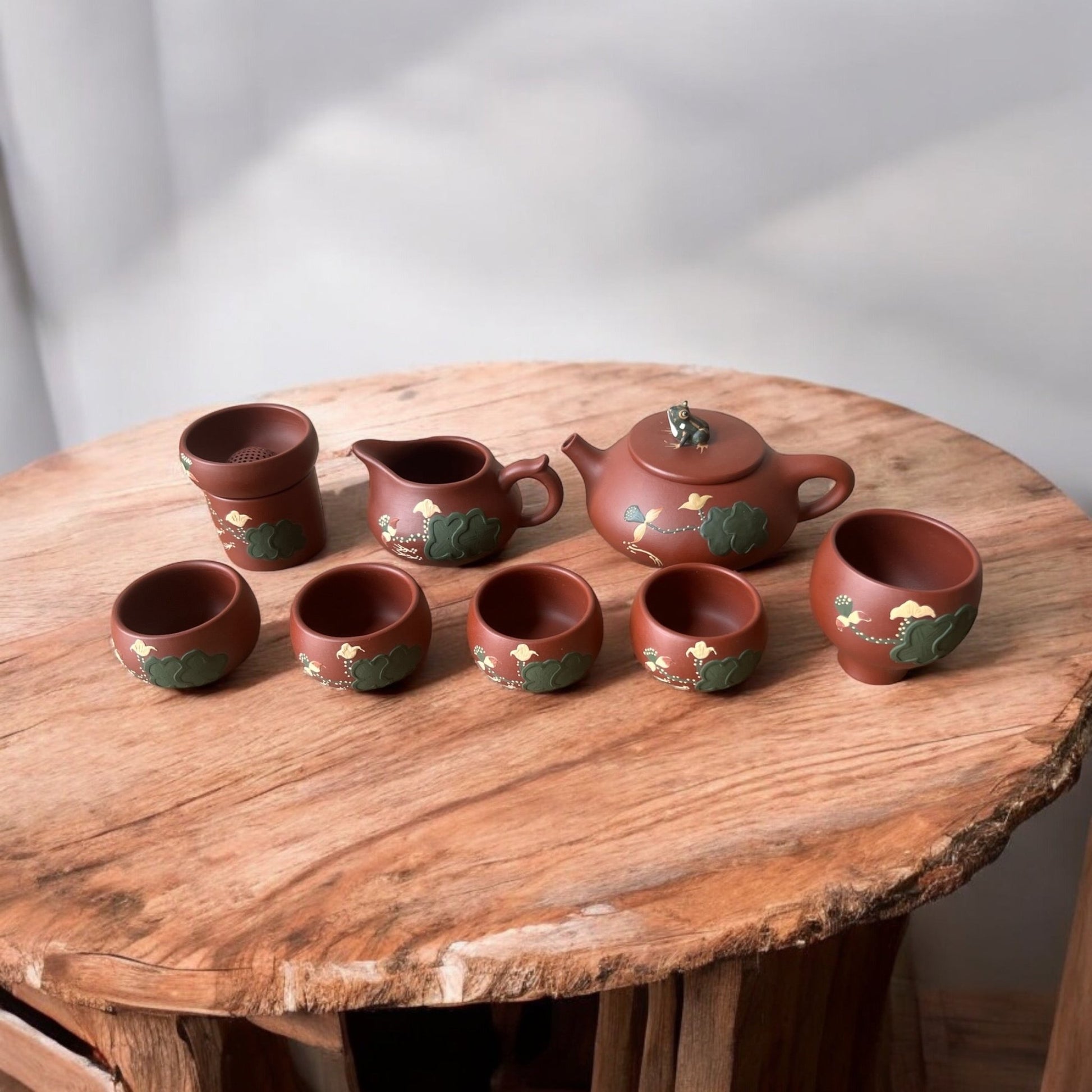 Handmade Yixing Lotus Set - Northeast Tea House