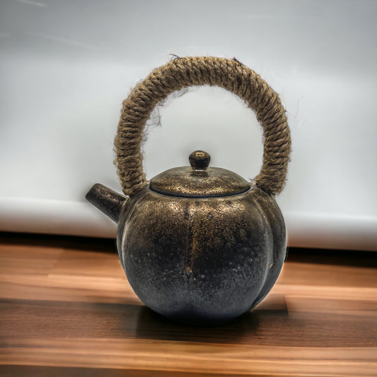 Chinese Bronze Ceramic Tea Pot - C