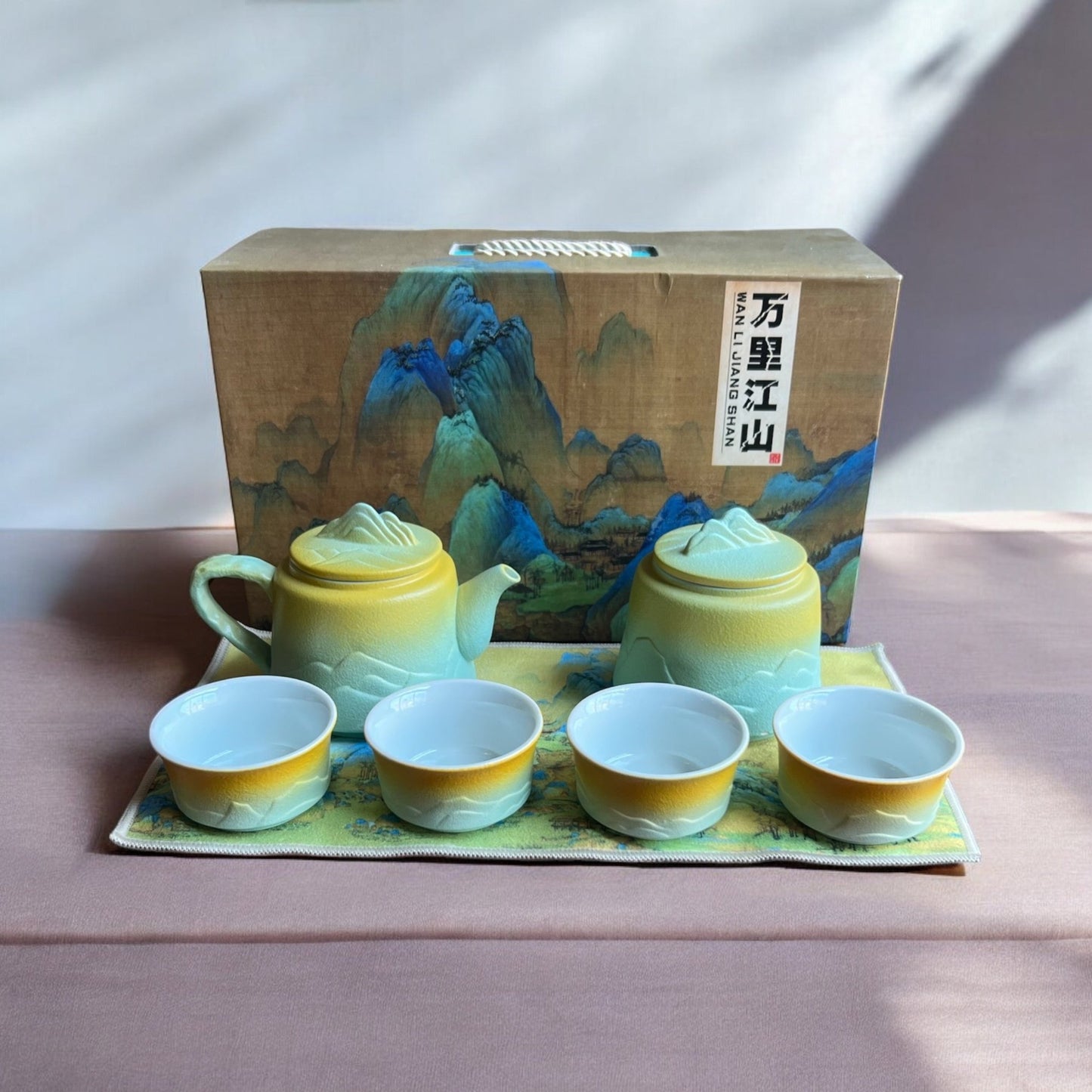 Mountain and River White Clay Set - Northeast Tea House