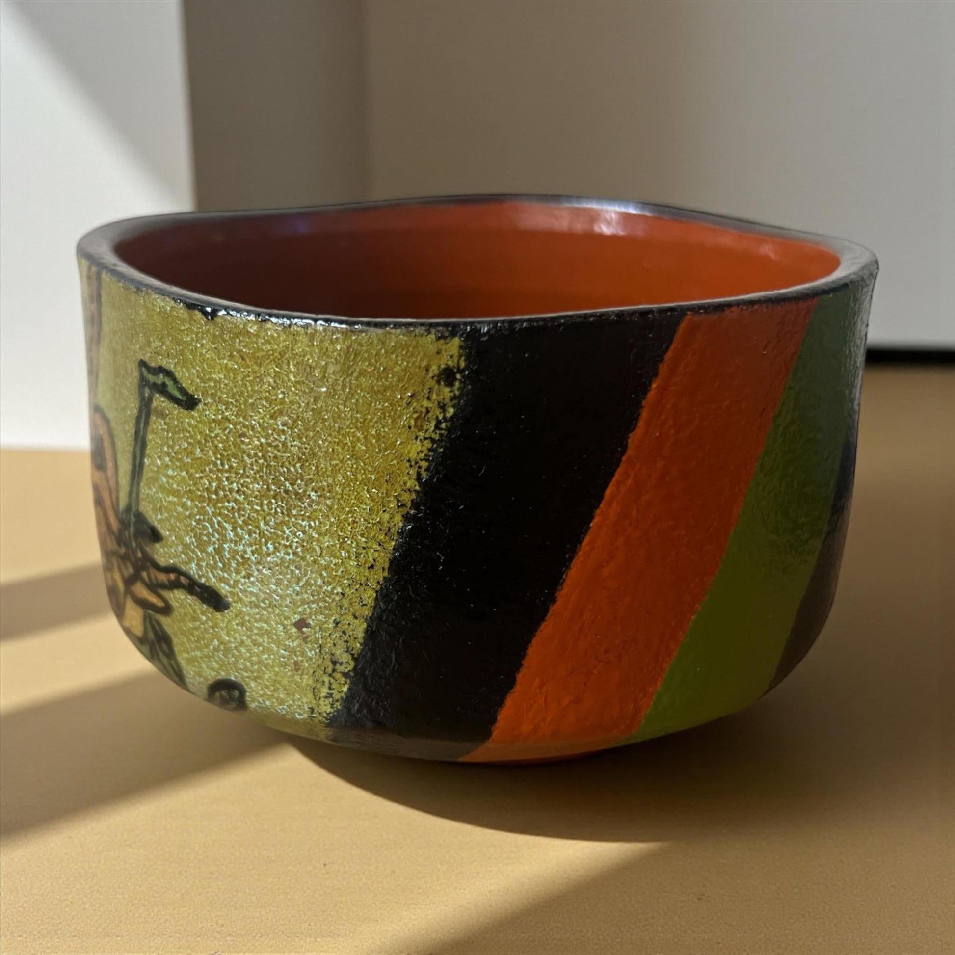 One - of - a - kind Lacquerware Chawan - "Fashionable Octopus Games" - Northeast Tea House