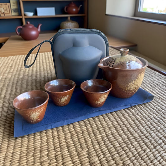 Rustic Travel Gaiwan Set - Northeast Tea House
