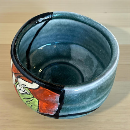 Urushi - Tsugi Chawan Featuring Character From Pandora's Box - Northeast Tea House
