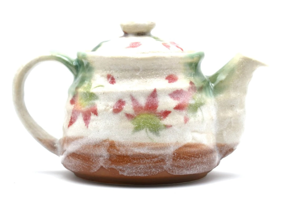 Hana White Floral Teapot at $45