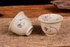 Lotus Flower and Goldfish Cu Tao Clay Cups - Set of 2