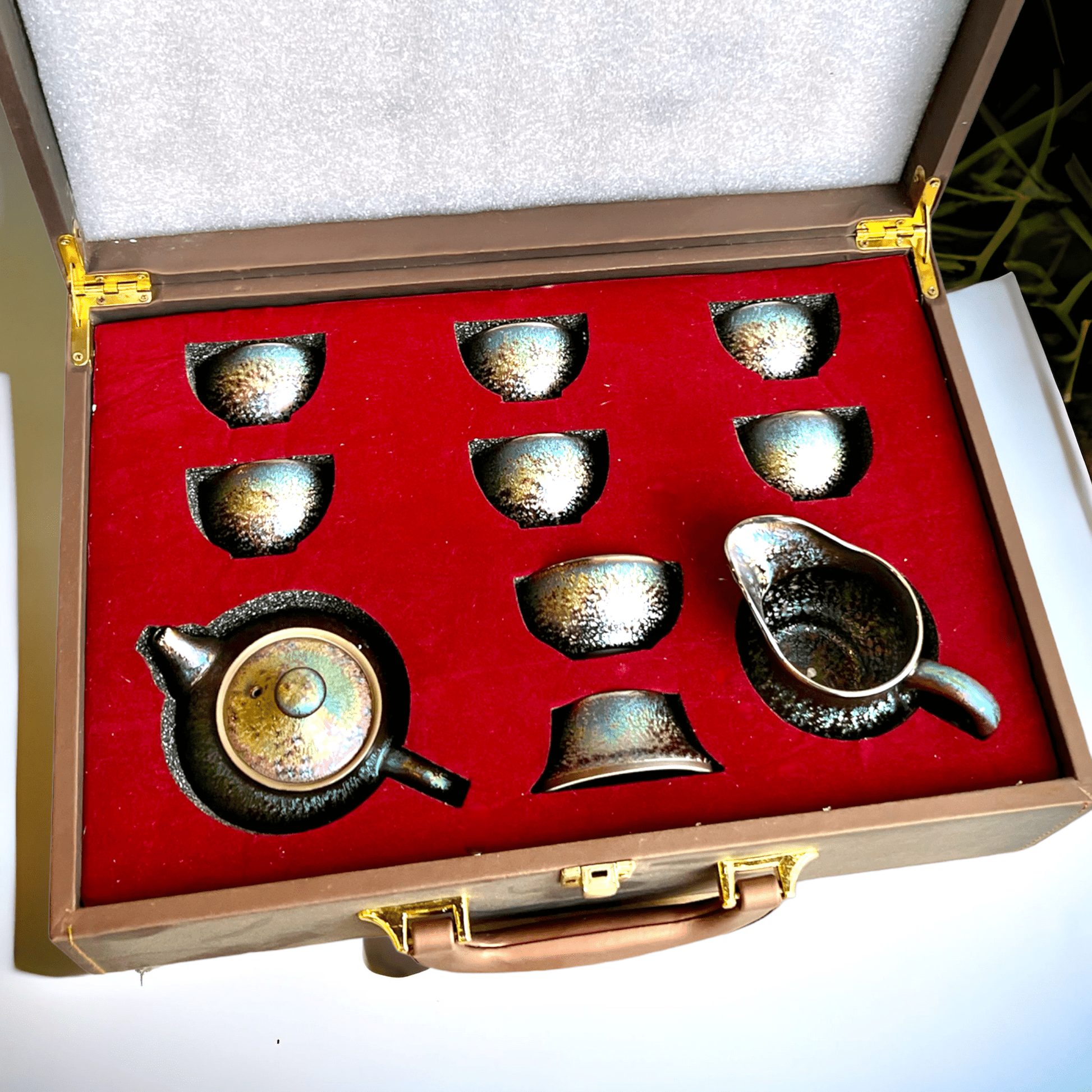 Furnace Transmutation Peacock Gongfu Set - Northeast Tea House