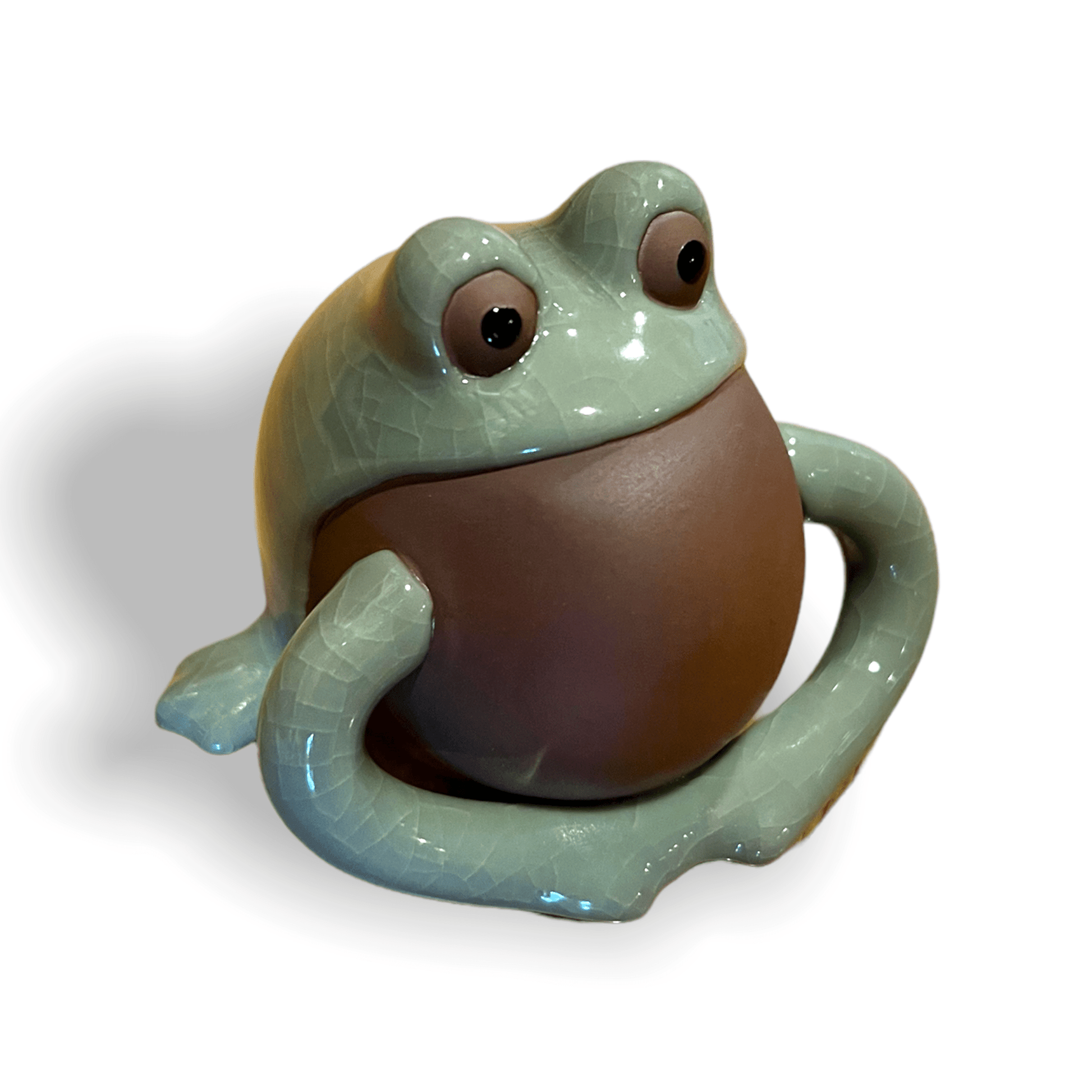 Ge Kiln and Clay Frog Tea Pet - Northeast Tea House