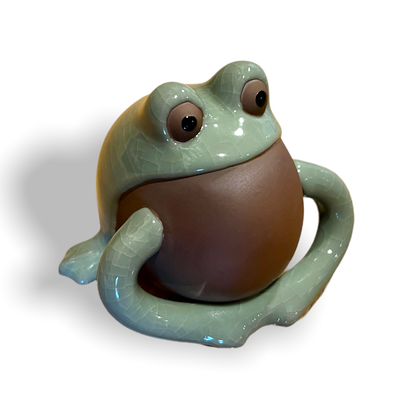 Ge Kiln and Clay Frog Tea Pet