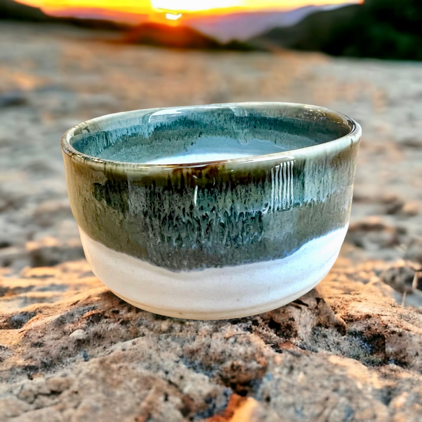 Teal Cloud Chawan