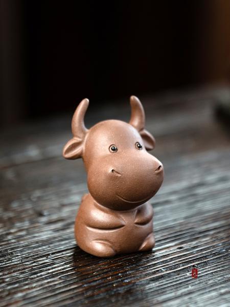 Yixing Purple Clay Ox Tea Mascot - Northeast Tea House